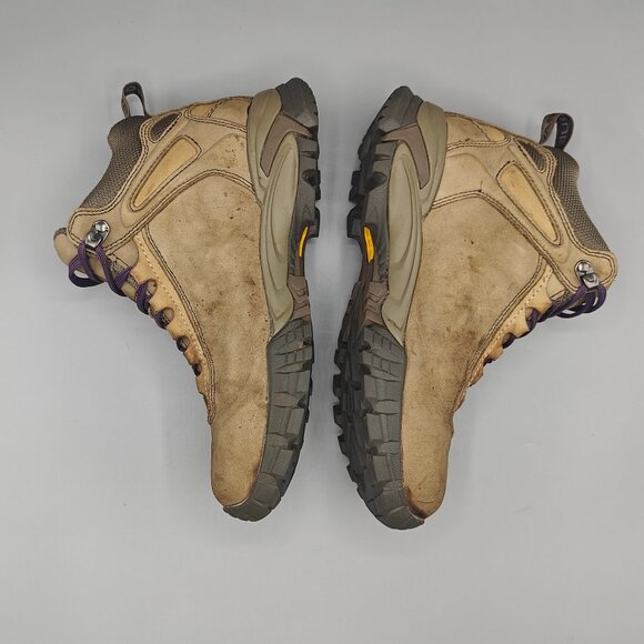 Vasque Talus UltraDry Boots Womens 8.5 US Leather Brown Waterproof Hiking Vibram - Picture 6 of 11